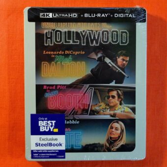 ONCE UPON A TIME IN HOLLYWOOD 4K HDR  STEELBOOK