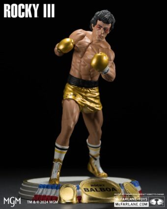 Rocky Balboa Vs Clubber Land  Maniacs McFarlane Toys gold short